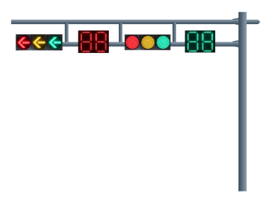 8m雙懸臂無(wú)縫鋼管交通信號(hào)燈桿
